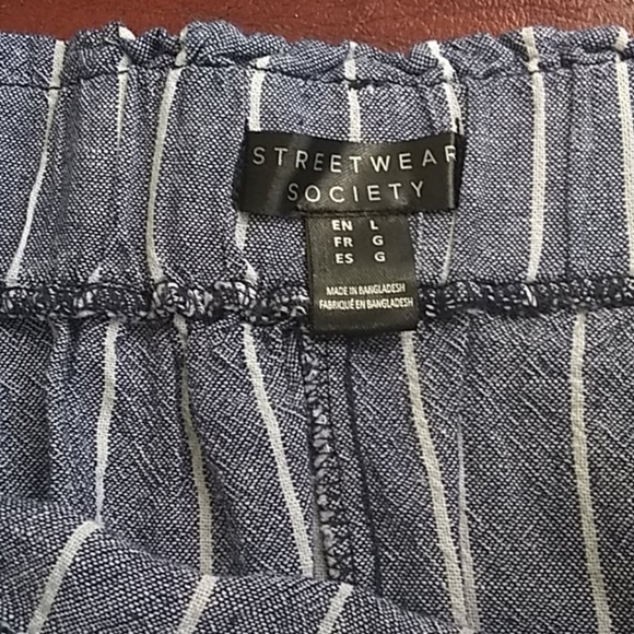 paper bag style trousers pants high waisted - Picture 2 of 3